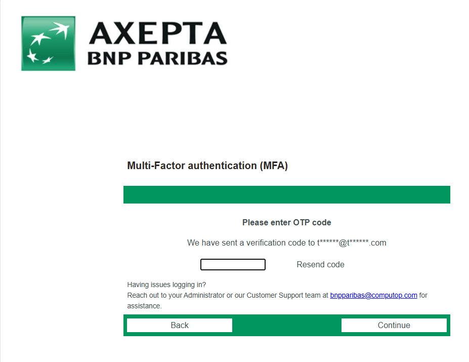 Documentation Axepta BNP Paribas > Multi-Factor Authentication (MFA) Setup and Login Guide > emailOtp.png